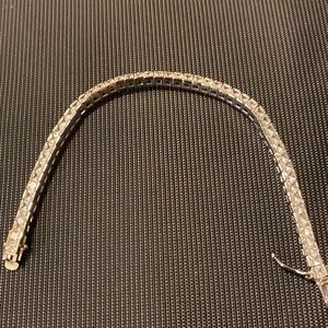 Sterling silver tennis bracelet